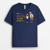 3479AUK2 its a good day to ride horses t shirt personalised gifts for her