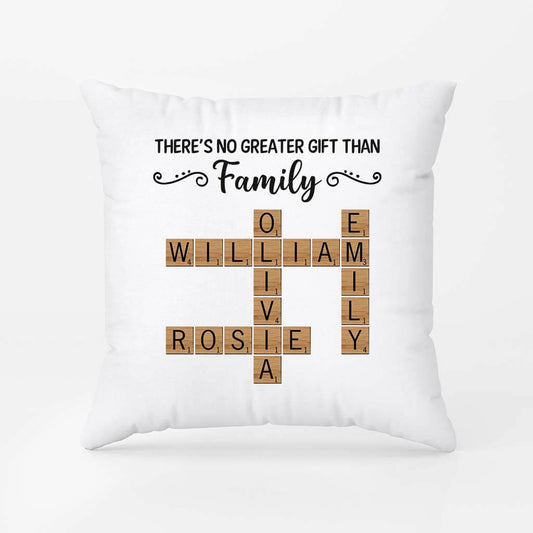 3498PUK1 theres no greater gift than family pillow customised gifts for family