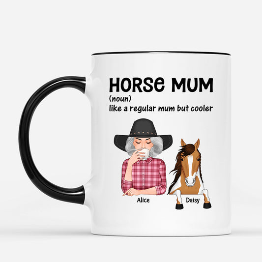 3506MUK2 horse mum like a regular mum but cooler mug personalised gifts for her