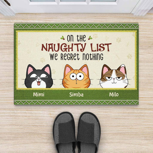 3516DUK2 on the naughty list we regret nothing christmas doormat personalised gits for cat lovers_d9f0e9e1 a04f 4433 aa09 6d83a92fdf58