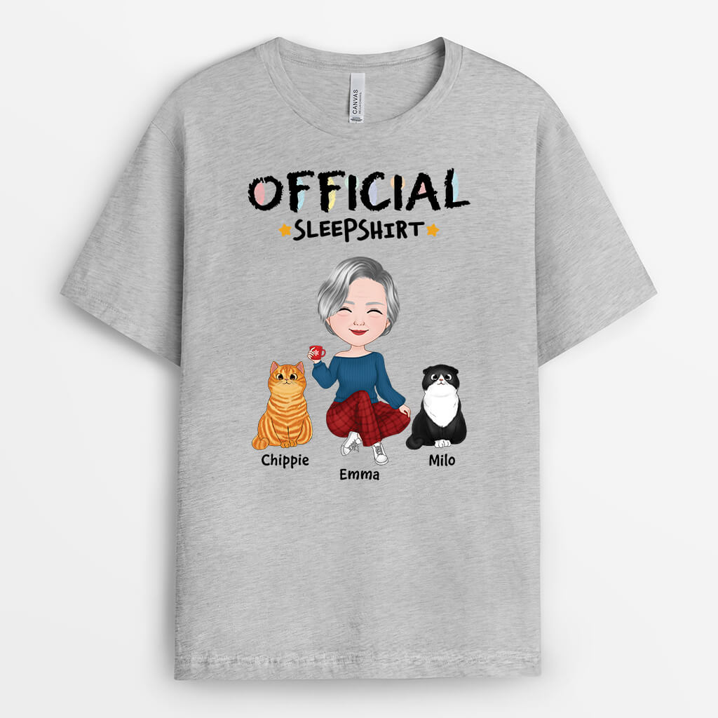 3520AUK2 official sleepshirt christmas vibe t shirt personalised gifts for cat lovers