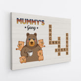 3527CUK2 grandads gang bear crossword theme canvas personalised gifts for grandad