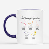 3537MUK2 grandmas garden zodiac flower mug personalised gifts for grandma