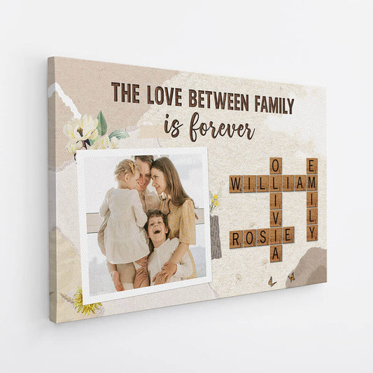 3547CUK2 the love between family is forever vintage canvas personalised gifts for family