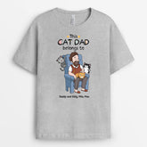 3582AUK2 this cat mum belongs to personalised womens t shirt