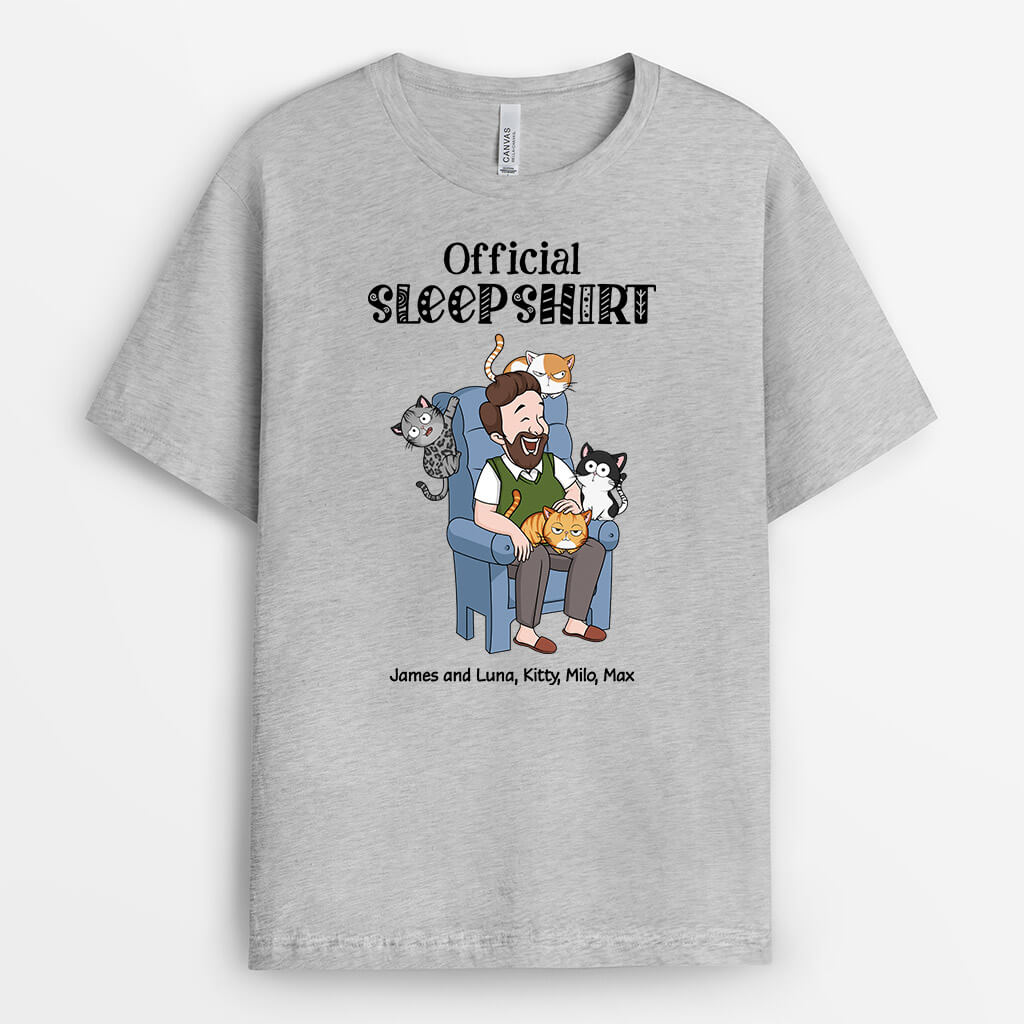 3583AUK2 official sleepshirt for cat mum personalised cat t shirt