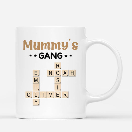 3588MUK2 grandad daddys gang personalised crossword mug for grandad dad