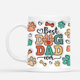 3602MUK2 best dog dad mum ever 3d mug personalised presents for dog lovers
