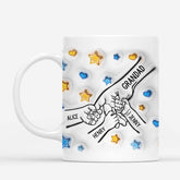 3605MUK2 grandad daddy holding hands 3d mug personalised gifts for dad grandad
