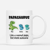 3639MUK2 papasaurus 3d inflated effect mug personalised gift for dad