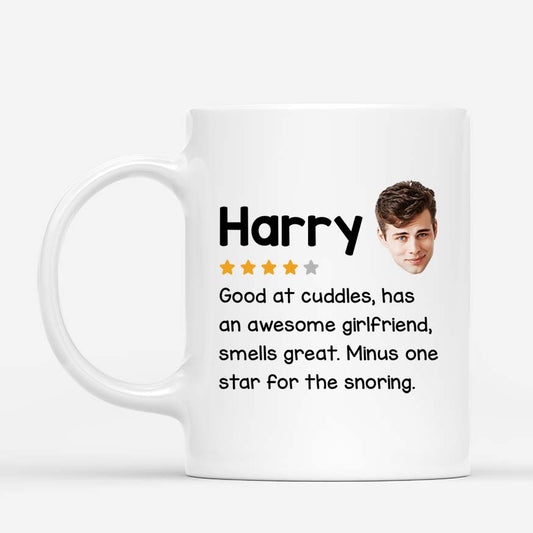 3655MUK1 funny review star rating mug for couple personalised couple gifts