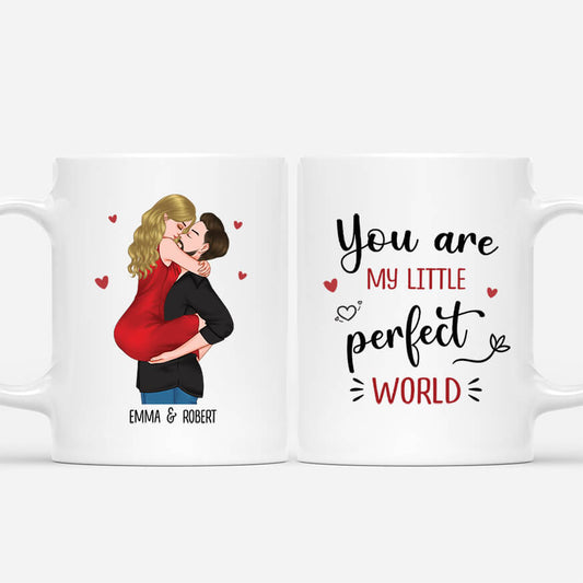 3660MUK1 you are my little perfect world customised mug for couple