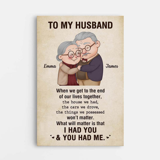 3678CUK1 what will matter is that i had you and you had me canvas romantic personalised gifts for couple