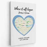 3681CUK2 where it all began map canvas customised presents for couple