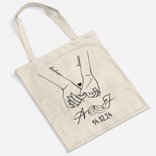 3705BUS2 personalized tote bag wedding anniversary gifts for couples 3705bsf0g