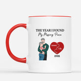 3715MUK2 the year i found my missing piece personalised couple mug for anniversary