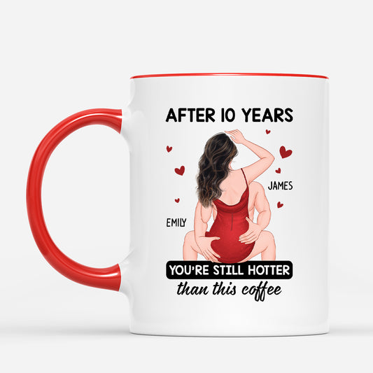 3735MUK2 after years youre still hotter than this coffee personalised couple mug