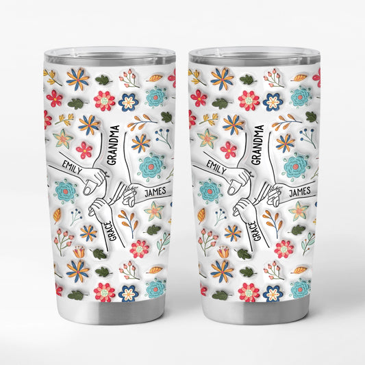 3746TUS1 personalized floral 20oz tumbler unique gifts for mother grandmother 3746T945A