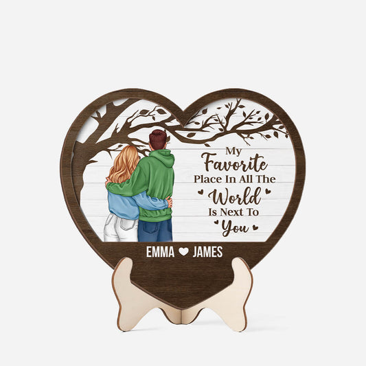 3766QUS1 my favorite place in all the world is next to you wooden plaque personalized gifts for couple 3766Q_1_c9d026c0 15c5 4426 a8f4 17ad7620251f