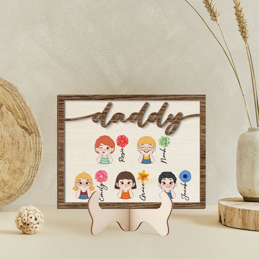 3769QUS2 grandma mommy flowers wooden plaque personalized grandma gifts 3769Q5I0A