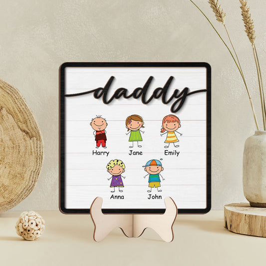 3770QUS2 grandma mommy kids wooden plaque personalized gifts for grandma mother 3770Q5I5A