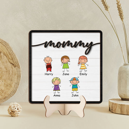 3770QUS2 grandpa daddy kids wooden plaque personalized gifts for grandpa father 3770Q5I5B