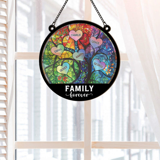 3786UUS2 personalized family tree gift family forever suncatcher 3786U6HTI