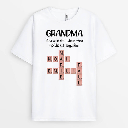 3818AUS1 you are the piece that holds us together personalized grandma t shirt 3818A6M5A