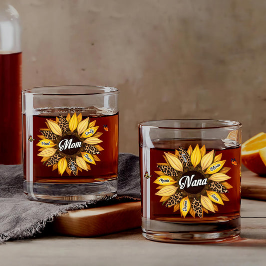 3827IUS1 custom whiskey glasses sunflower gifts for grandma mom 3827I5E3A