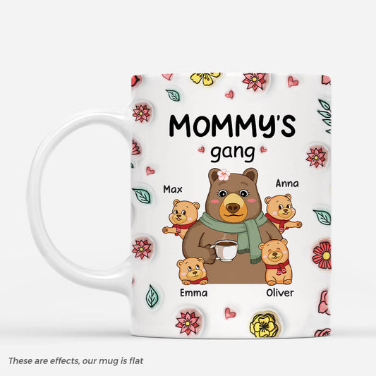 3836MUS1 custom 3d printing effect mama bear mug unique gifts for mom_ 3836M8OA7