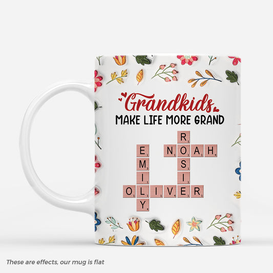 3847MUS1 personalized crossword 3d printing effect mug gifts for mom 3847M