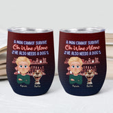 3874TUS2 custom wine tumbler funny personalized dog mom gifts 3874T