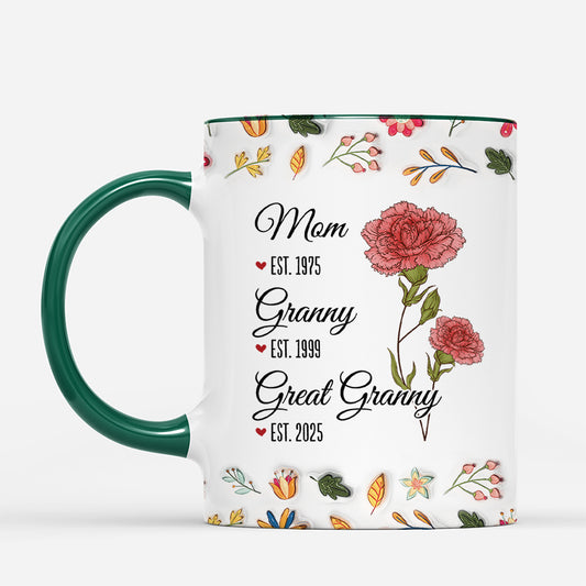 3881MUS2 personalized gifts for mothers day floral 3d printing effect mug 3881M8L7A_45e85e62 68b3 4e86 8e32 b87afb5106ed