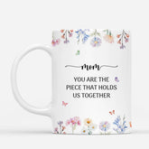 3883MUS2 personalized mom grandma mug mom you are the piece that holds us together 3883M8I5A