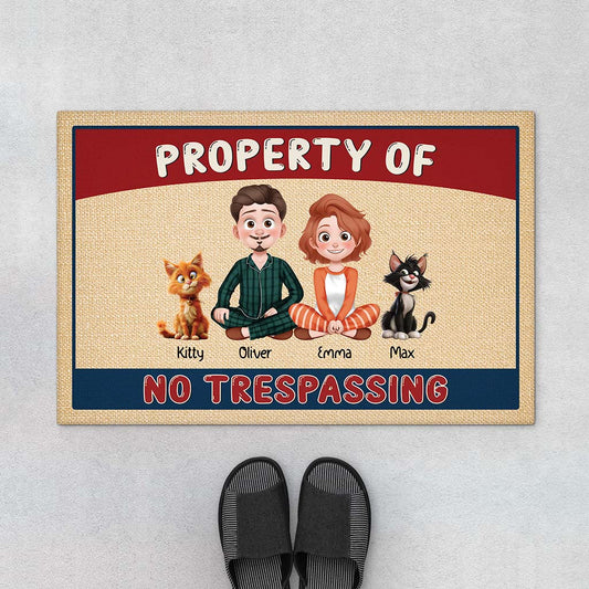 3886DUS1 personalized cat lovers gifts funny cat doormat_ 3886D6M0I_232f5bc0 b1dd 43ba bfa9 691997f44f30