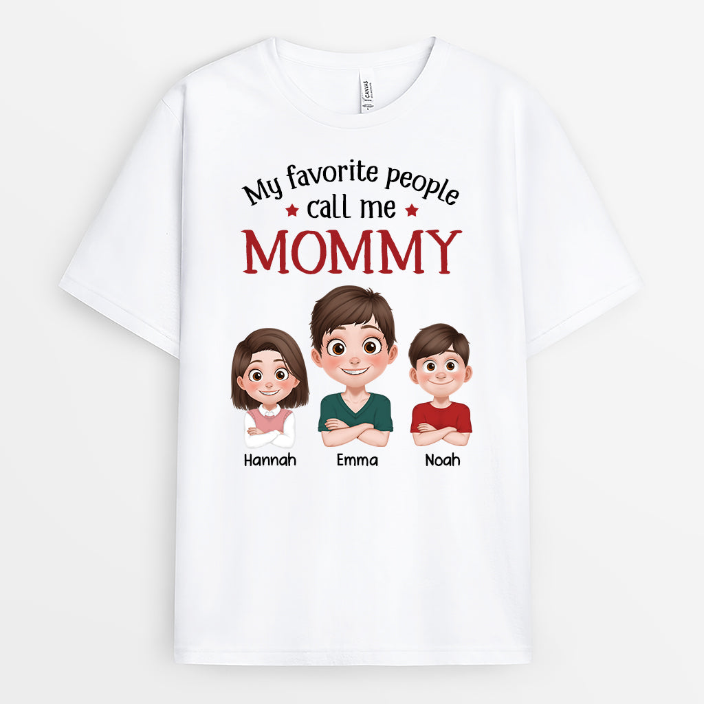 3890MUS1 personalized mom gifts my favorite people call me mom shirt 3890M6L0A