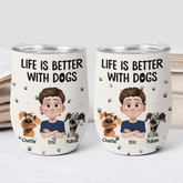 3903TUS2 custom gifts for dog owners life is better with dogs 20oz tumbler_ 3903T5N0C_1