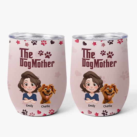 3908TUS1 personalized dog mom gifts cute custom wine tumbler 3908TQ0C