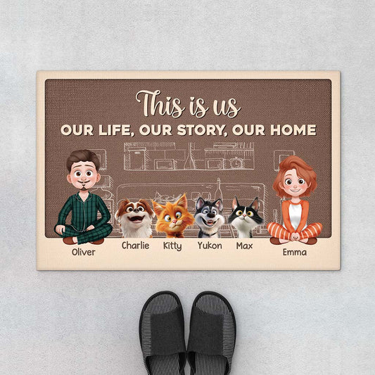 3915DUS1 personalized gifts for pet lovers_ this is us our life our story our home doormat 3915DTM0D_db66a00f 0a33 4995 b776 c67a82eabc6c