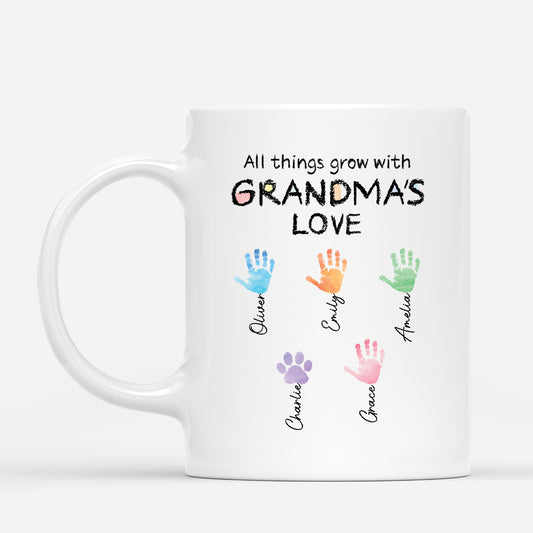 3930MUS1 personalized gift for grandmother grow with grandma love mug 3930M6M5A