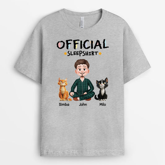 3939AUS2 personalized cat sleep shirt custom cat shirts for women 3939A9T0D_6b08731f 4b81 478f aebd 5a347fe527a5