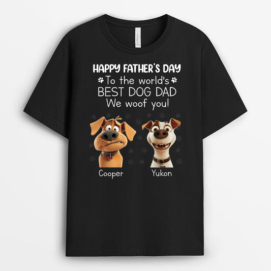 3969AUS1 customized fathers day shirts funny dad gifts from dog 3969A8T5C