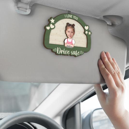 3973GUS2 personalized drive safe visor clip_ gifts for dad from kids_ 3973G3L0B