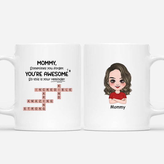 3982MUS1 personalized mom gifts sometimes you forget youre awesome cup 3982M6K8A