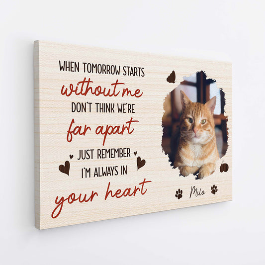 3988CUS2 personalized pet memorial gifts_ memorial canvas with picture_ 3988CTT5C