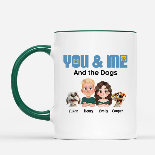 3996MUS2 personalized dog parent gifts_ you me and the dog mug_ 3996M