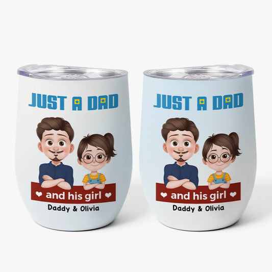4000TUS1 customized wine tumbler dad and daughter gifts_ 4000T3I0B