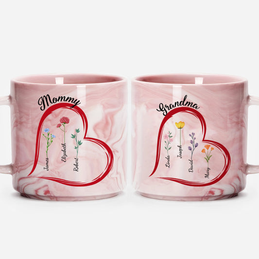 4001MUS1 personalized gifts for her grandma mom love marble mug 4001M