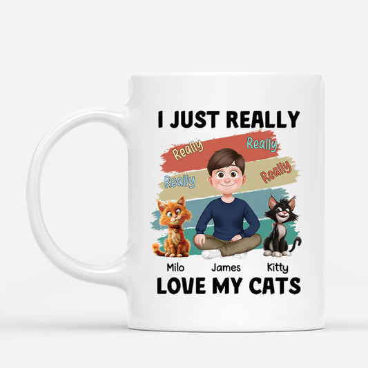 4022MUS1 cute personalized cat mug unique cat dad presents_ 4022M6K0D