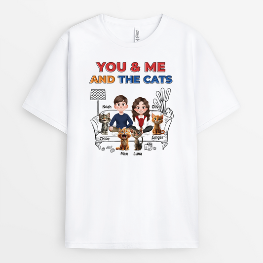 4038AUS1 personalized cat t shirts for couples_ you me and the cats 4038AKH0D